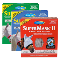 SuperMask® II Horse Fly Mask Classic Collection w/Ears Arab